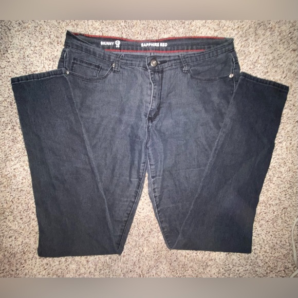 Sapphire Red skinny jeans, size 10 - Picture 1 of 4